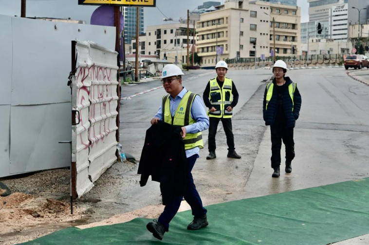חפירות הקו הירוק של הרכבת הקלה בתל אביב