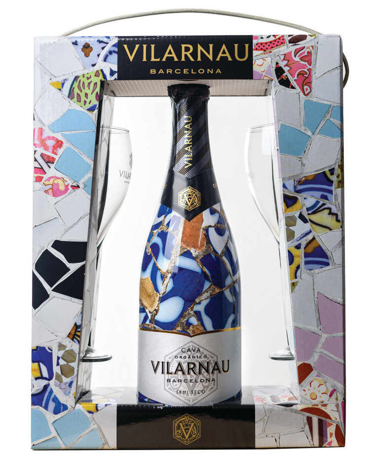 מארז קאווה וילרנאו דמי סק עם זוג כוסות