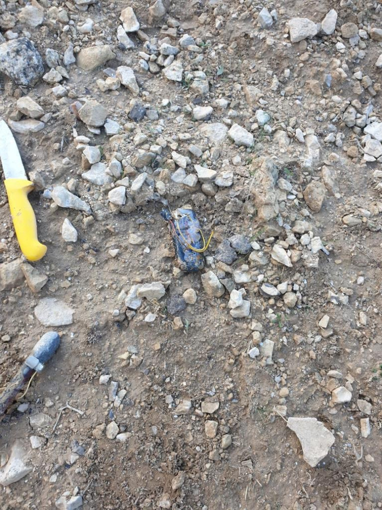 הממצאים שנתפסו ע''י כוחות הביטחון ביו''ש ושימשו את המחבל