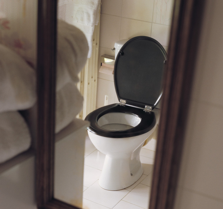 במקום הכי לא צפוי, מתחת לאסלה