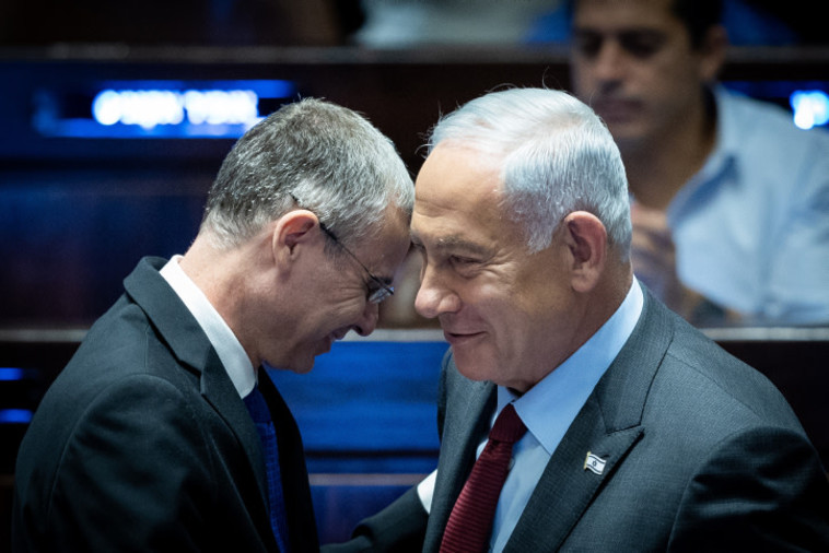 יריב לוין ובנימין נתניהו