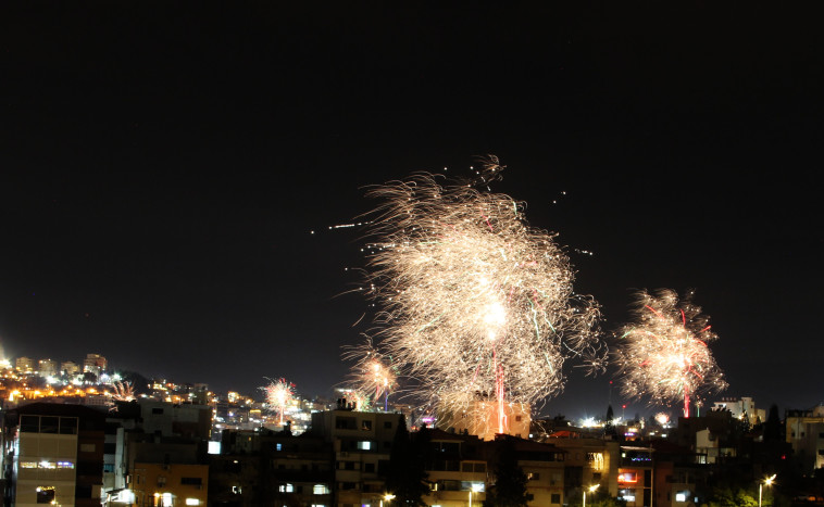 חגיגות השנה האזרחית החדשה בנצרת (צילום: מאור בכר)