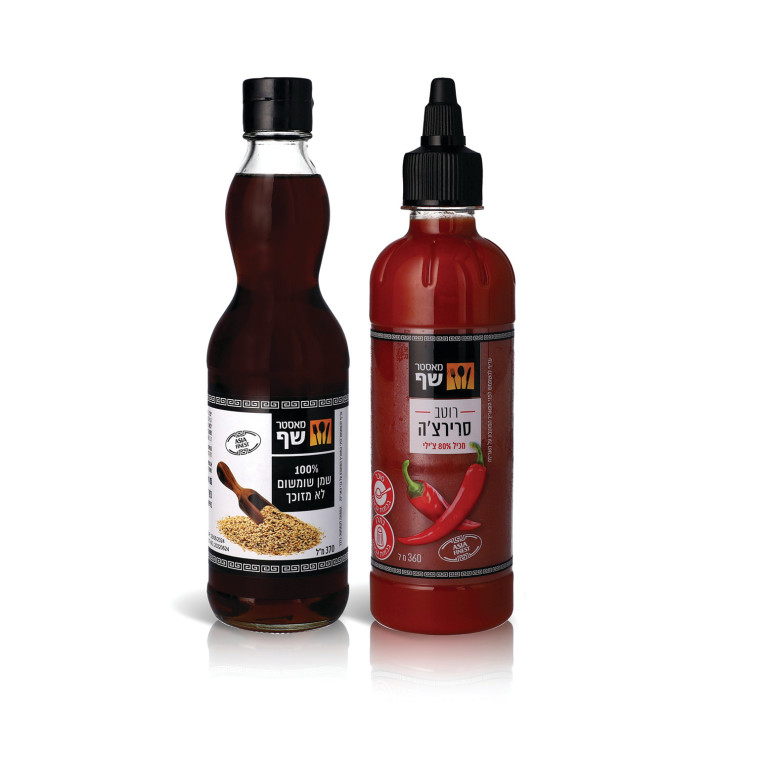 רוטב סרירצ'ה ושמן שומשום של מאסטר שף