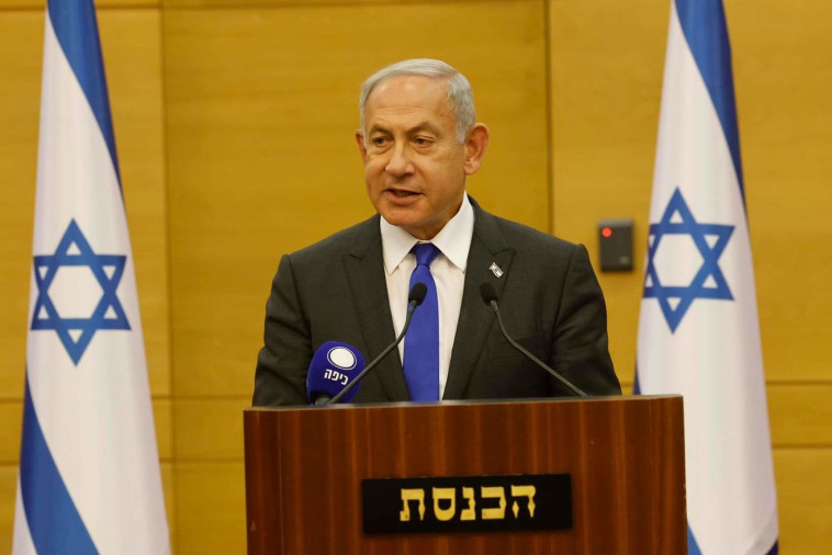 בנימין נתניהו בישיבת סיעת הליכוד