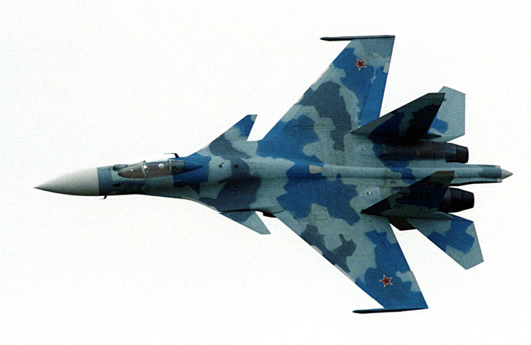 המטוס הרוסי מדגם ''סוחוי 35'' (צילום: רויטרס)