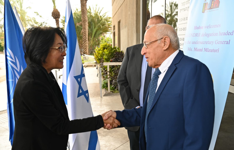 טקס הכרזת האו''ם על חולון כמרכז חוסן עולמי