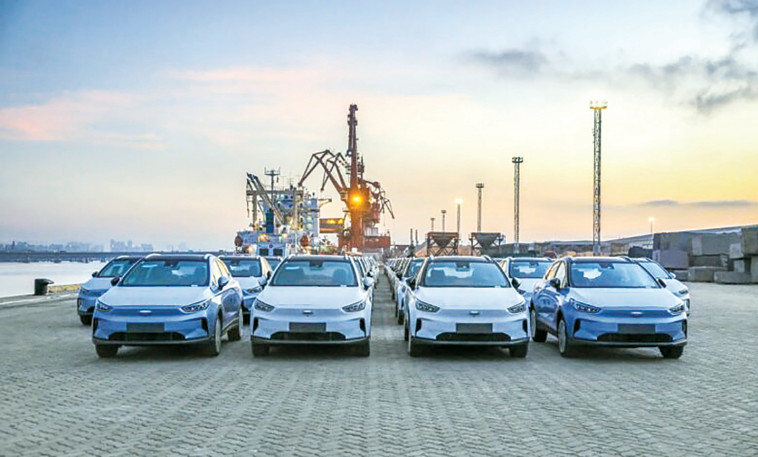 המשלוח הראשון של ג'ילי גיאומטרי סי יוצא מסין לישראל בשנת 2021