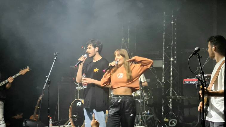 תמיר בר ודנה פרידמן בהופעה