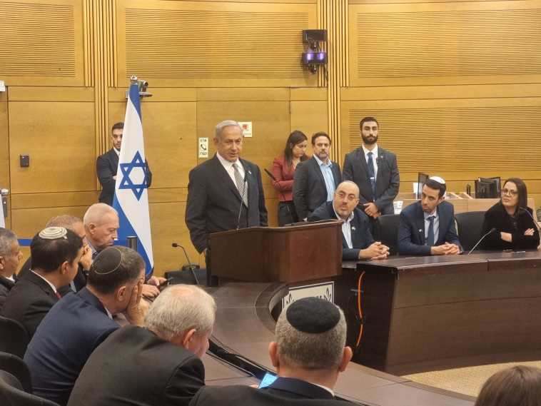 נתניהו בישיבת סיעת הליכוד