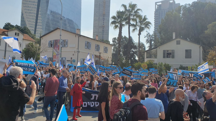 המחאה בתל אביב (צילום: מחאת ההייטקיסטים)