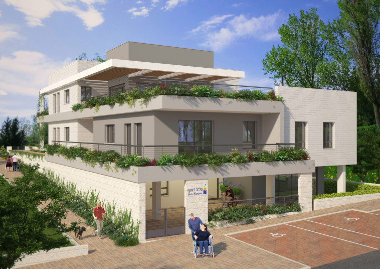 הבית המתוכנן של עמותת ב''ב רעננה. הדמיה: עופר קפלינסקי אדריכלים