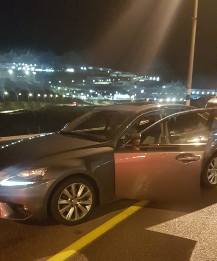 אחד הרכבים שנגנבו מאזור המרכז ונתפס על ידי המשטרה