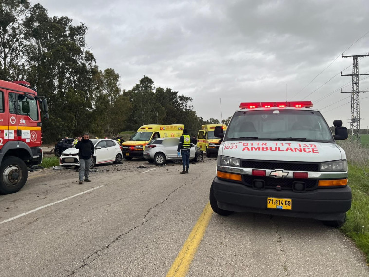 זירת התאונה סמוך לבית אלעזרי