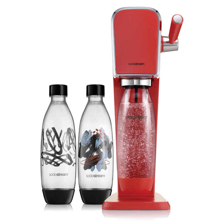 סודהסטרים ארט אדום וזוג בקבוקים, 329 ש''ח בלבד