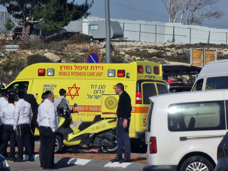 זירת פיגוע הדריסה בשכונת רמות בירושלים