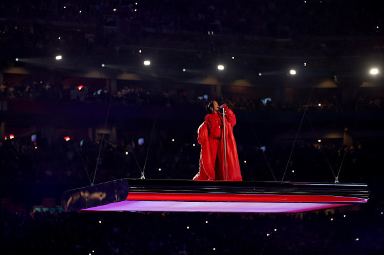 ריהאנה. סופרבול 2023 (צילום: Gregory Shamus/Getty Images)