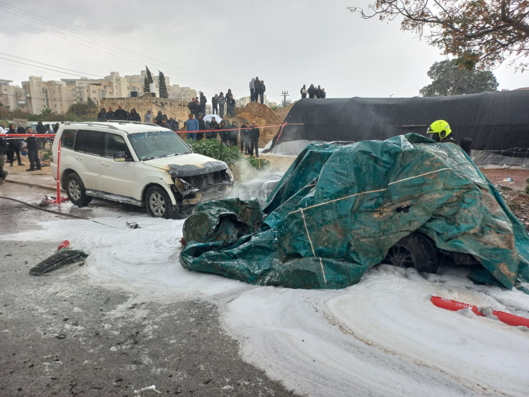פיצוץ רכב בלוד