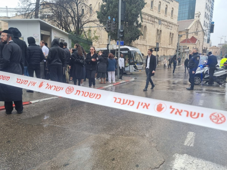 זירת השריפה בירושלים