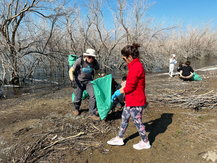 מנקים את שמורת הבטחה מנזקי הסופה