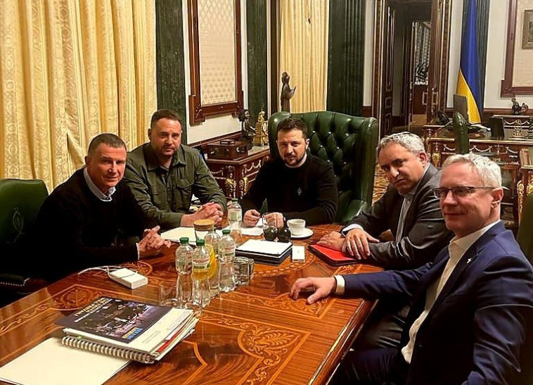 יולי אדלשטיין, זאב אלקין, וולודמיר זלנסקי