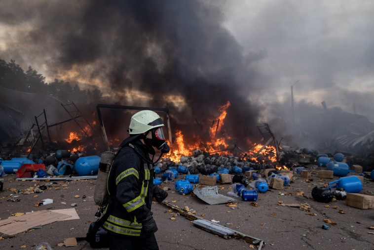 הפצצה באוקראינה (צילום: Chris McGrath.GettyImages)
