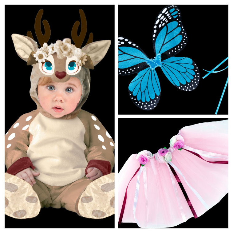 חצאית טוטו או פרפר ושרביט 15 שקלים. בייבי איילה 49.90 שקלים במקס סטוק