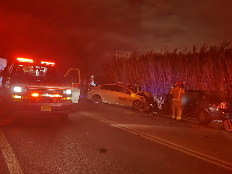 זירת התאונה סמוך לאמונים