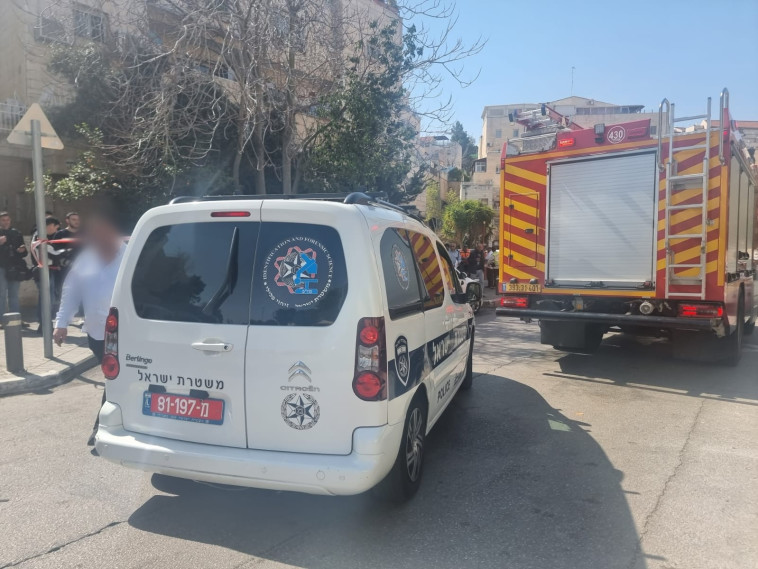 זירת פיצוץ בלון הגז בירושלים