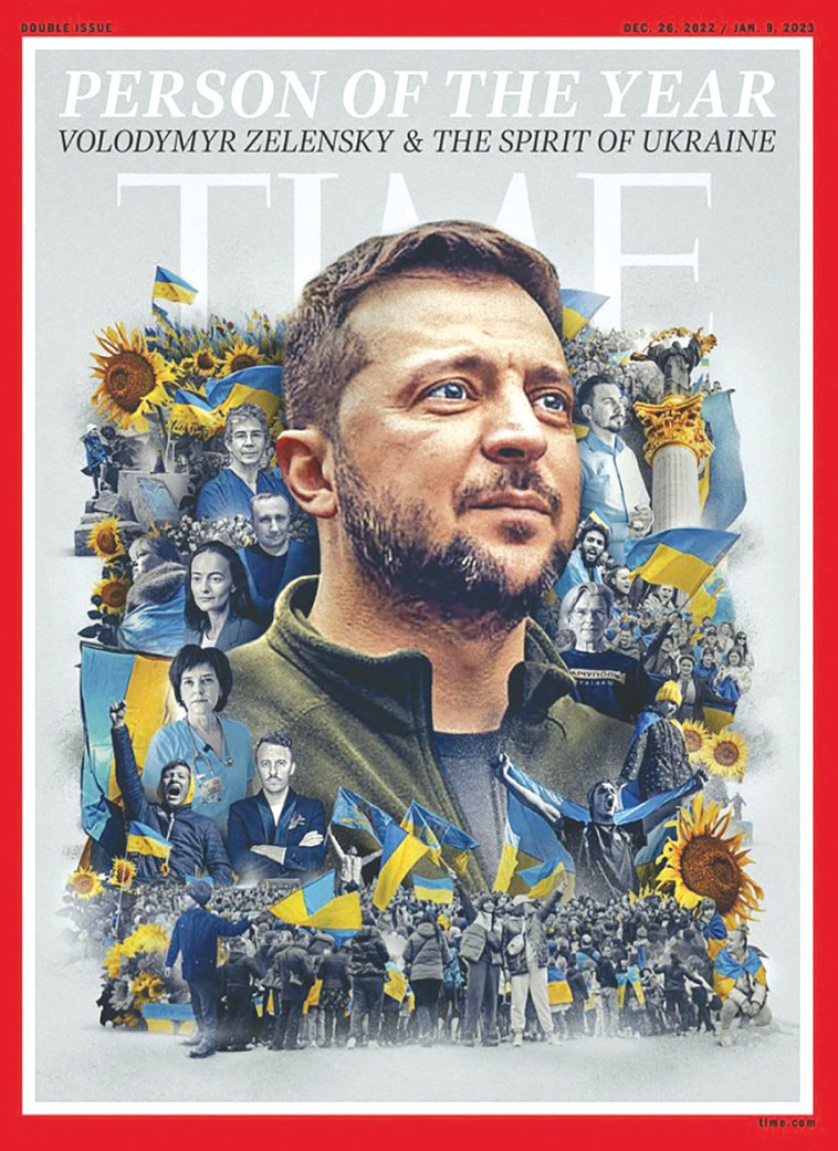 Time names Ukraine's Zelensky (צילום: TIME)