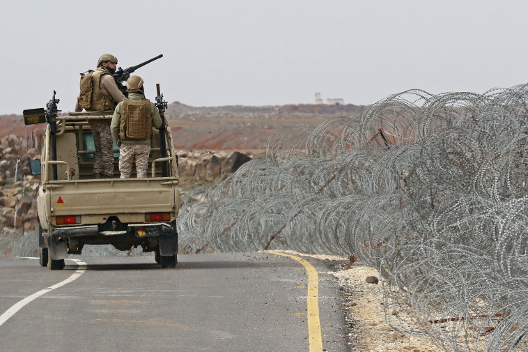 כוחות הצבא הירדני בגבול עם סוריה (צילום: gettyimages)