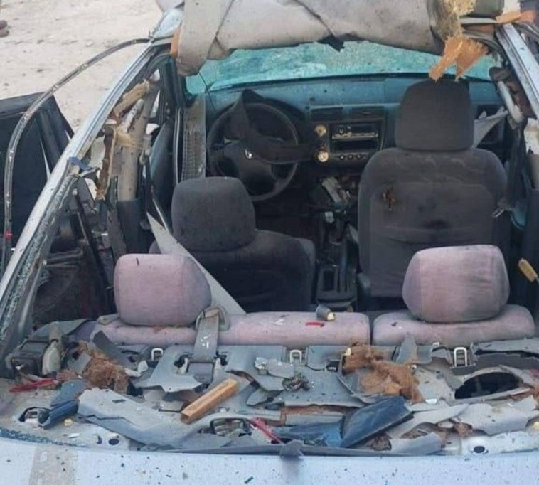 רכב המחבלים שנורה בג'נין