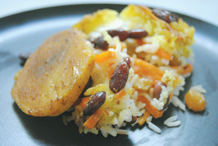 אורז עם שעועית אדומה וגזר (צילום: פסקל פרץ-רובין)
