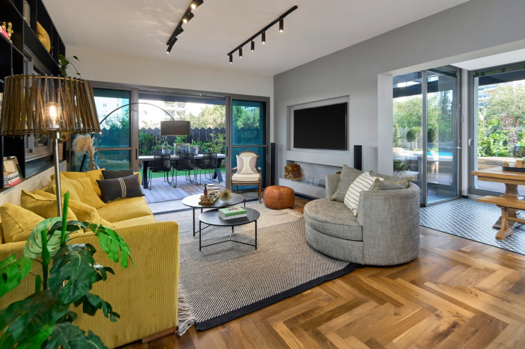 דירת גן בכוכב הצפון. עיצוב דנה שבדרון