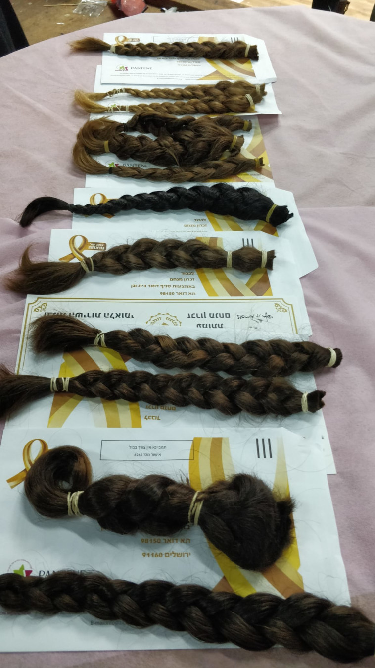 12 צמות נתרמו במסגרת פעילות המתנדבים