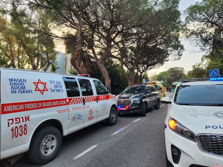 זירת אירוע הרצח בחיפה