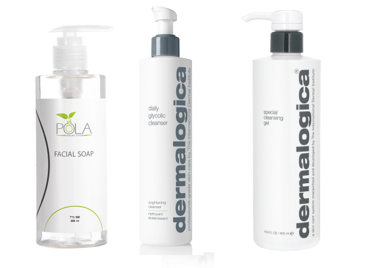 ultra calming cleanser ו- Daily Glycolic Cleanserשל דרמלוג'יקה, סבון פנים של פולה בליק
