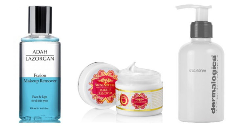 ספיישל קלינסינג ג'ל של דרמלוגיקה, מסיר איפור של אלונה שכטר ומסיר איפור של עדה לזורגן לדיל קוסמטיקס, 