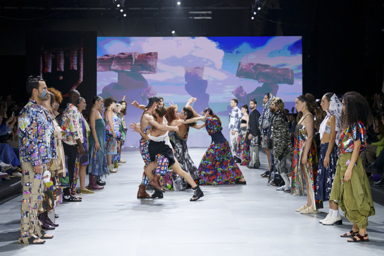 תצוגת האופנה של דוד וקסלר בשבוע האופנה קורנית FAC תל אביב 2023 (צילום: Haydon Perrior @haydonperrior)
