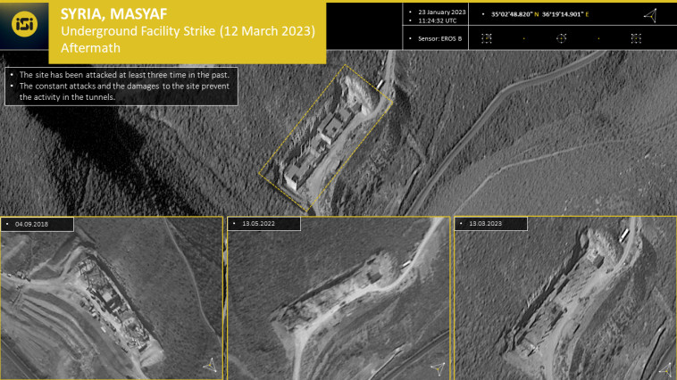 תיעוד לווין של מקום התקיפה (צילום: ImageSat International