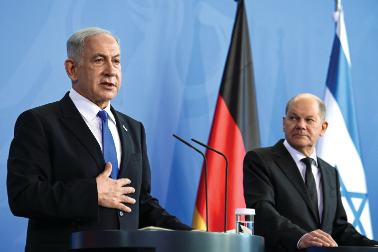 אולף שולץ ובנימין נתניהו