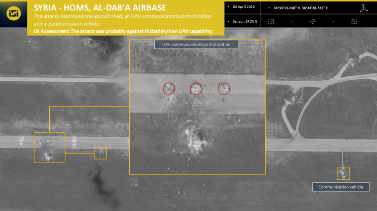 תיעוד ממקום התקיפה (צילום: (ImageSat International