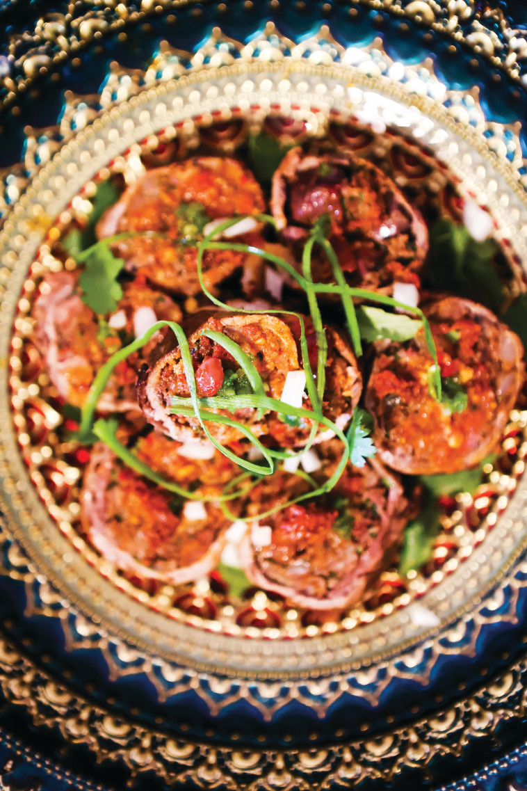 מילוי של טחול בדפי אנטרקוט משובח