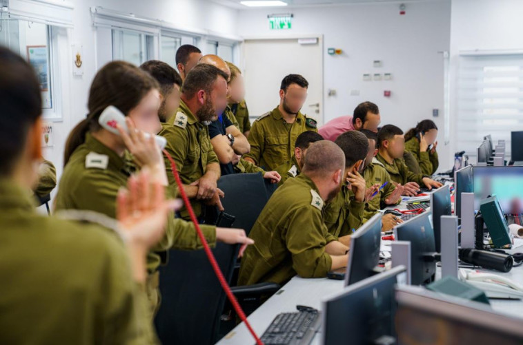 חמ''ל אוגדה 91 בזמן התקיפות הלילה בלבנון