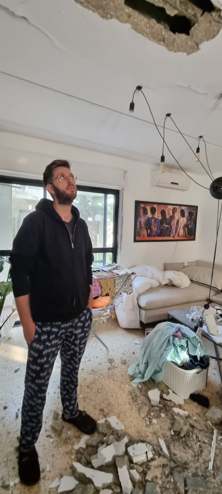 הבית שנפגע בשדרות