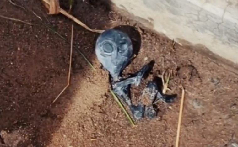 העב''מ שאותר מוטל על הקרקע