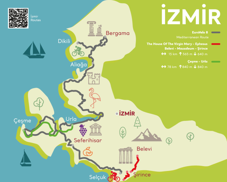 מסלולי האופניים באיזמיר