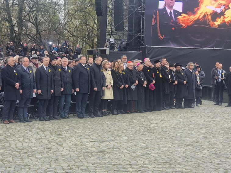 טקס המרכזי לציון 80 שנה לפרוץ מרד גטו ורשה במוזיאון לתולדות יהדות פולין 