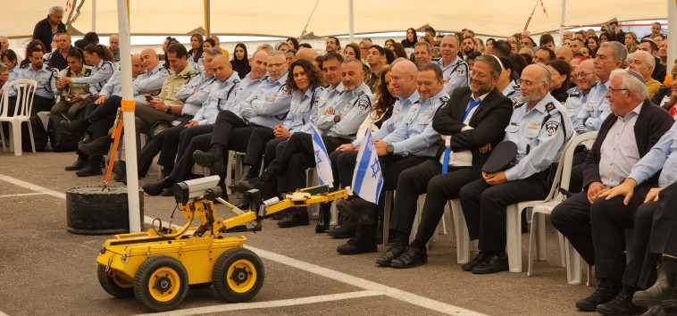 בן גביר, קובי שבתאי בטקס לקראת יום העצמאות (צילום: אלון חכמון)