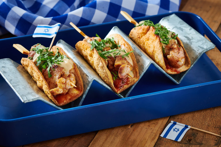 טאקו כחול לבן באדיבות מאסטר שף  (צילום: נמרוד סנדרס)