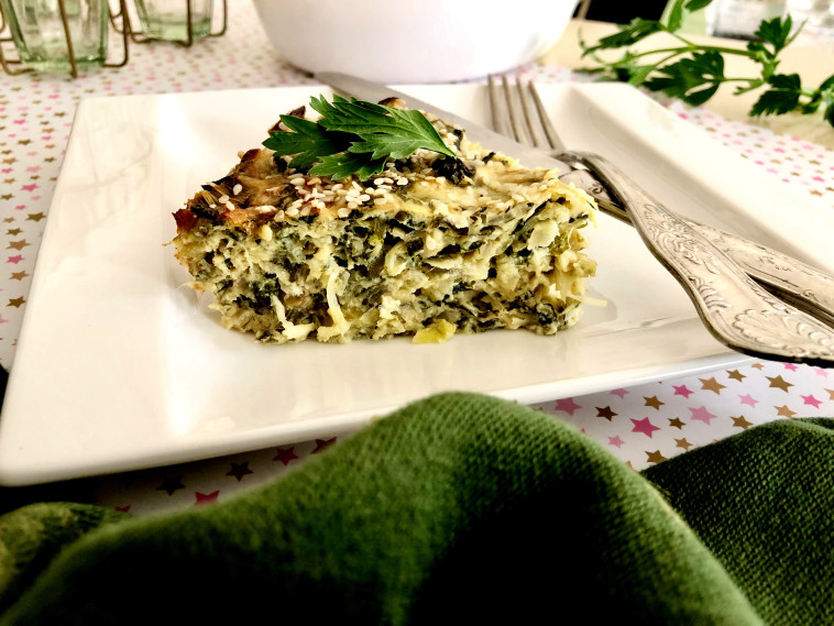 פשטידת עלי סלק וכרישה